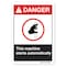 Signmission ANSI Danger Sign, This Machine Starts Automatically, 7in X 5in Decal, 5" H, 7" W, Landscape OS-DS-D-57-L-19893 - alternate 1